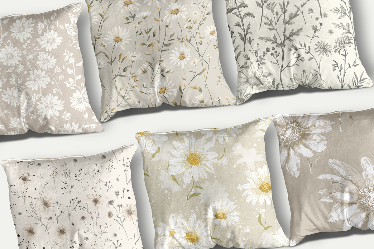 Cottage Beige Seamless Pattern, a Pattern Graphic by Sian Elizabeth Designs (Photo 4 of 6)