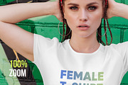 Female T-Shirt in City Mockups Vol3, a Shirt Mockup by Hi, Mock-Up! (Thumbnail 2 of 9)
