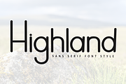 Highland, a Sans Serif Font by InermediaSTUDIO (Thumbnail 1 of 8)