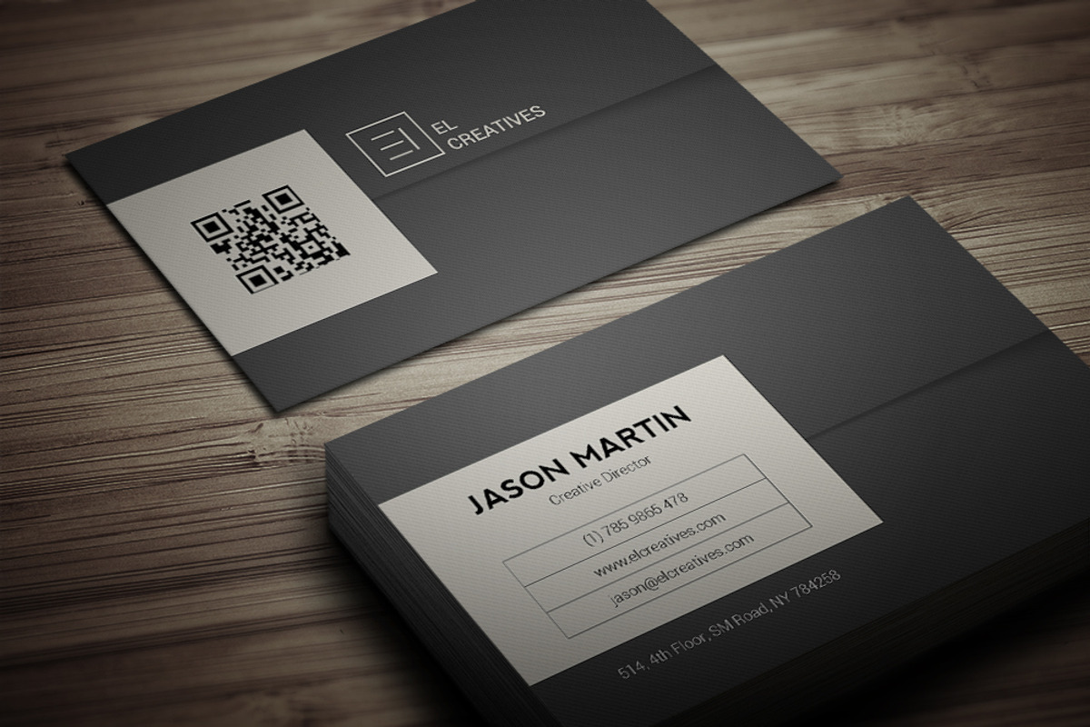Minimal Corporate Business Card, a Business Card Template by bouncy (Photo 1 of 4)