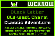 Black Bird font, a Blackletter Font by weknow (Thumbnail 3 of 8)