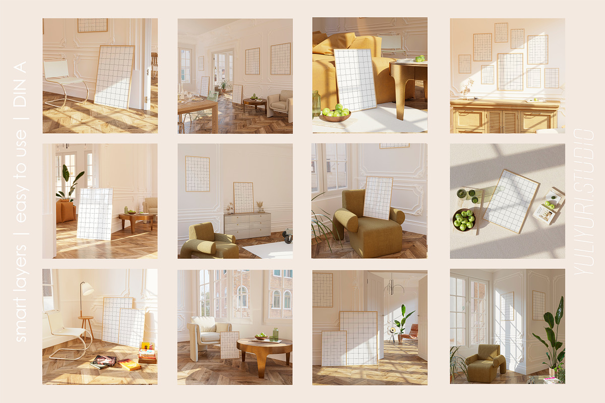 ADELE ROOM | Frame mockup set, a Household Mockup by yuliyuri.studio (Photo 43 of 44)