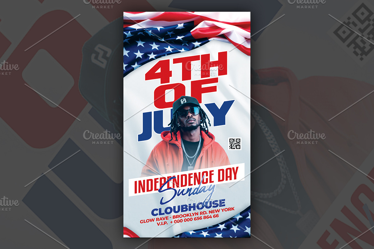 4th july Story flyer Template, a Social Media Template by Artonix (Photo 4 of 4)
