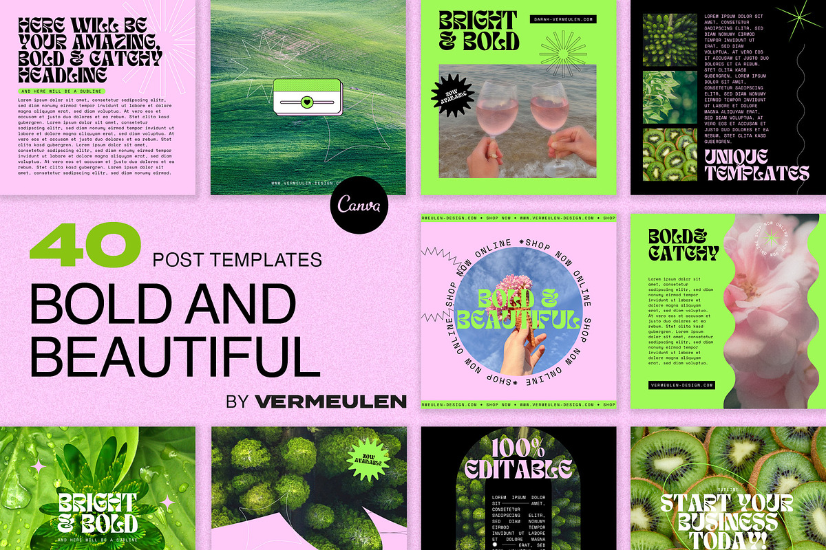 Instagram Social Media CANVA Y2K, a Social Media Template by Vermeulen ...