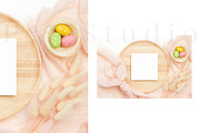 Card Mockup 5x5 Square c Greeting, a Print Template by PawMockups (Thumbnail 3 of 9)