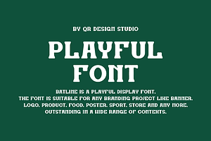 Batline Regular & Outline Serif Font