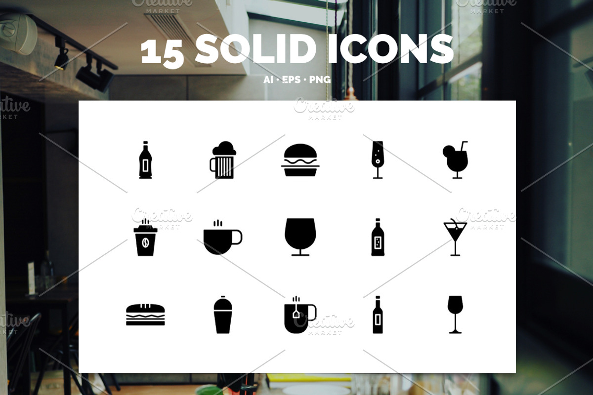Premium »Bar & Diner« Icons, an Icon by IconUncle (Photo 3 of 4)