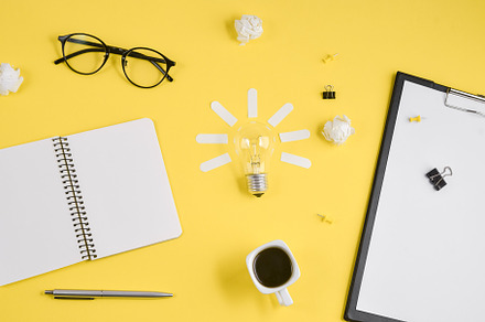 Concept brainstorming and new idea containing financial, accounting, and, a Business Photo by Yura_Yarema