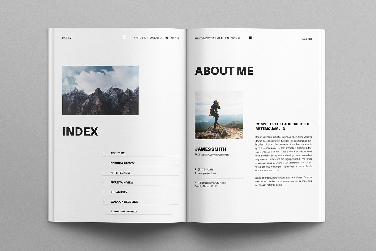 The Photo Album Book Template, a Brochure Template by E-Type (Photo 2 of 8)
