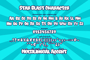 Star Blast A Playful Cartoon Font