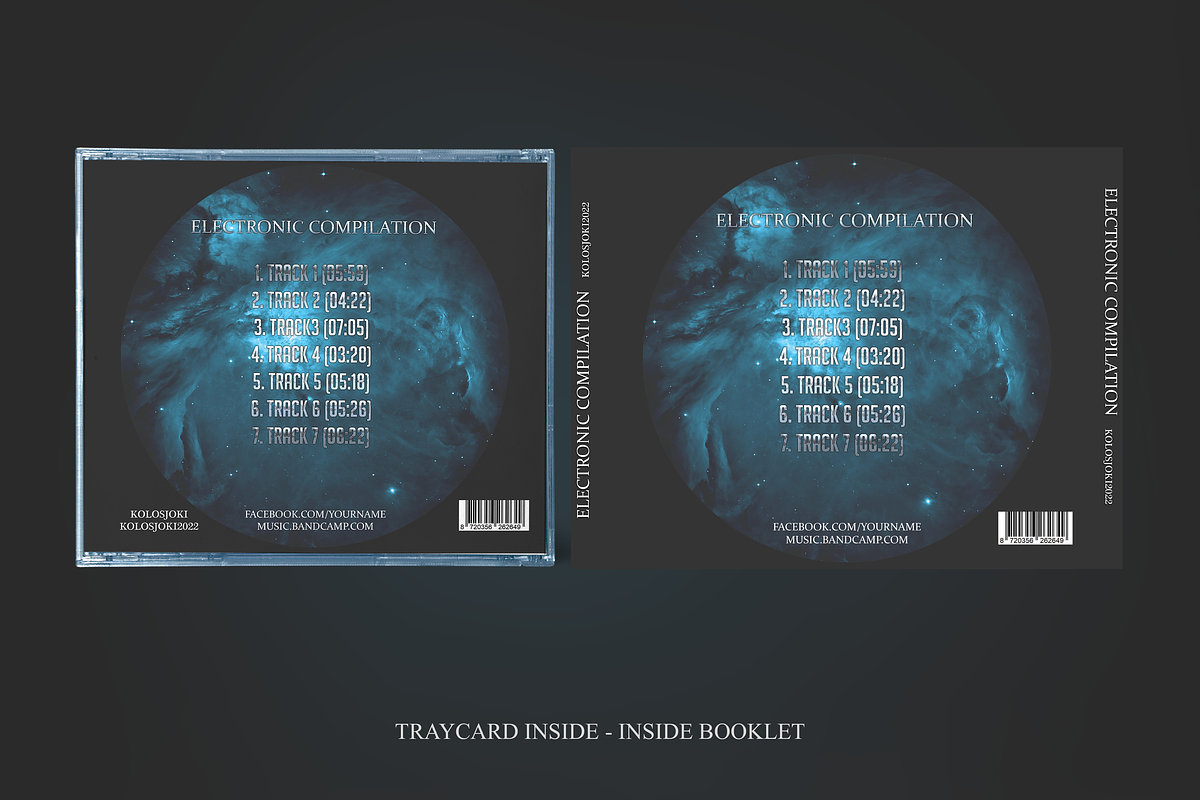 Galaxy CD Cover Artwork Template #1, a Marketing Template by Kolosjoki (Photo 5 of 7)