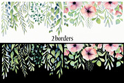 Watercolor floral design elements, an Illustration by rosypatterns (Thumbnail 3 of 10)