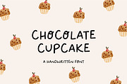 Chocolate cupcake | Handwritten font, a Handwritten Font by JuliaVolkova (Thumbnail 1 of 8)