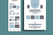 Wireframe Landing Layout, a Wireframe Template by MightyDesign (Thumbnail 3 of 6)