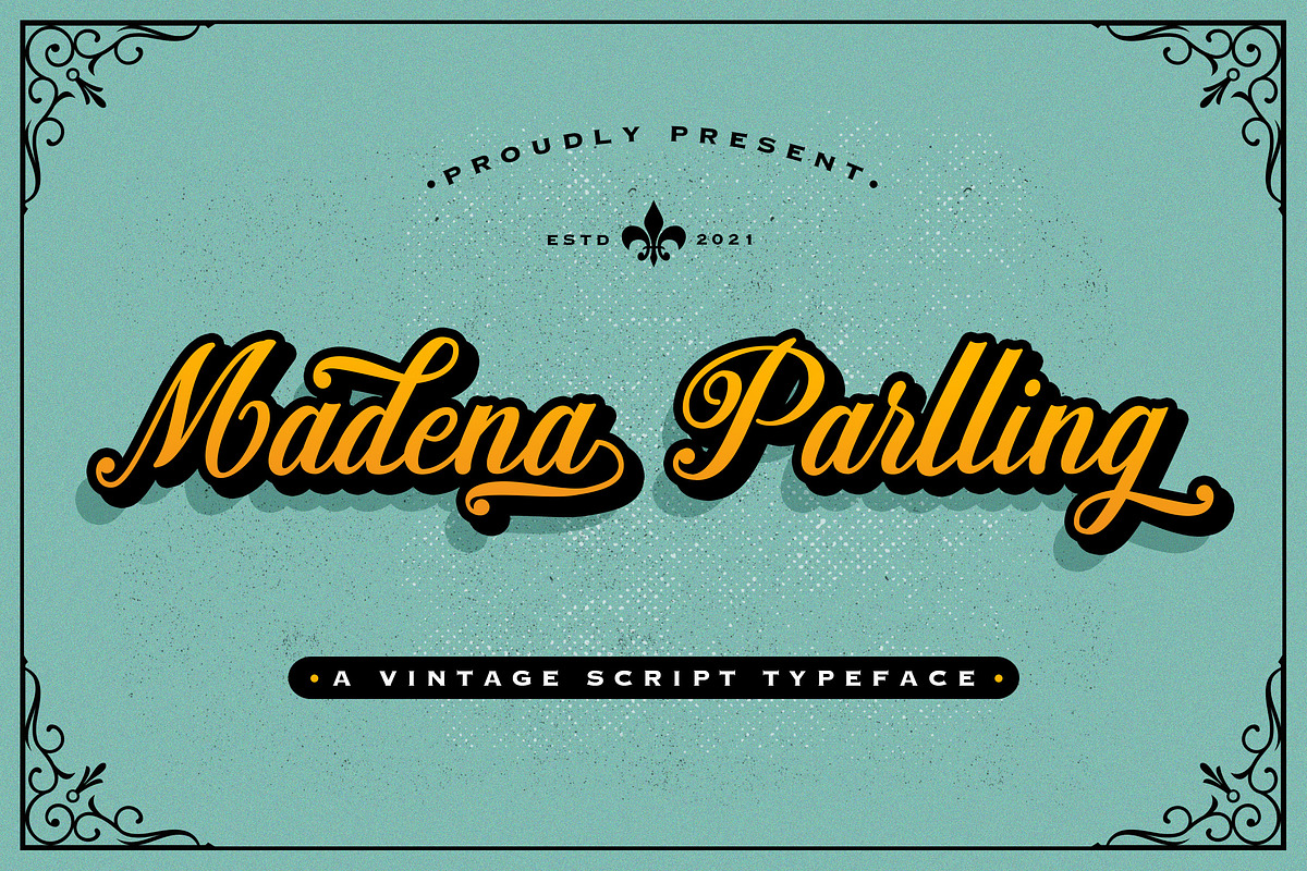 Madena Parlling - Bold Script Font, a Script Font by StringLabs (Photo 1 of 14)
