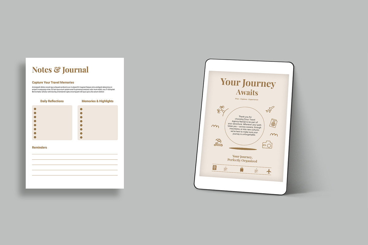 Travel Agents Planner Ebook, an UI Kit Template by MightyDesign (Photo 7 of 10)