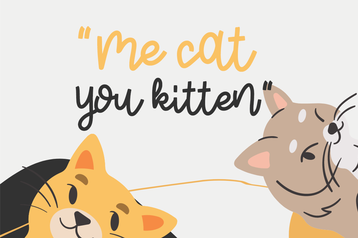 Cute kitten, a Handwritten Font by cocodesign (Photo 2 of 6)