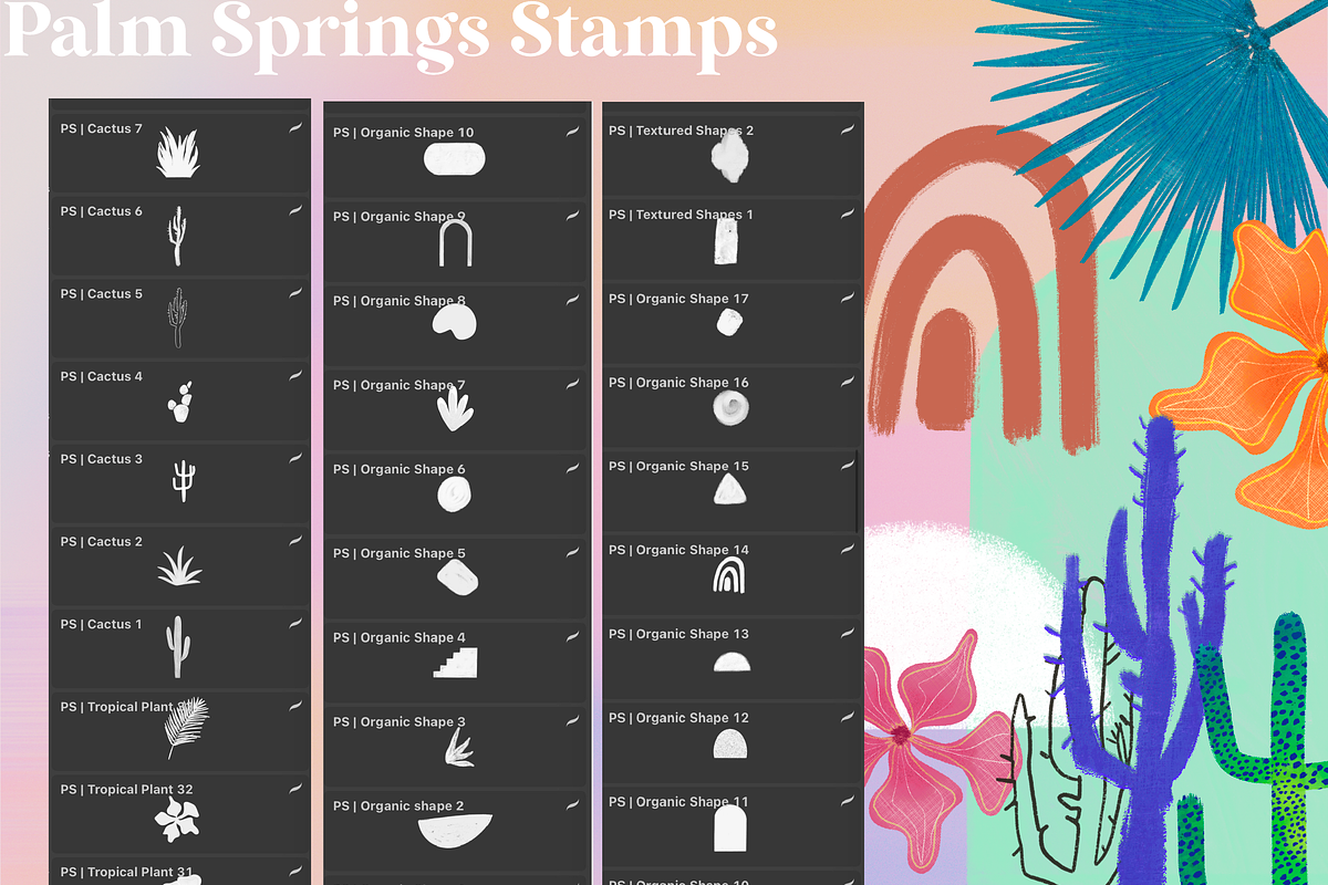 Palm Springs - Procreate & Photoshop, a Brush Add-On by OkayAnnie Designs (Photo 17 of 19)