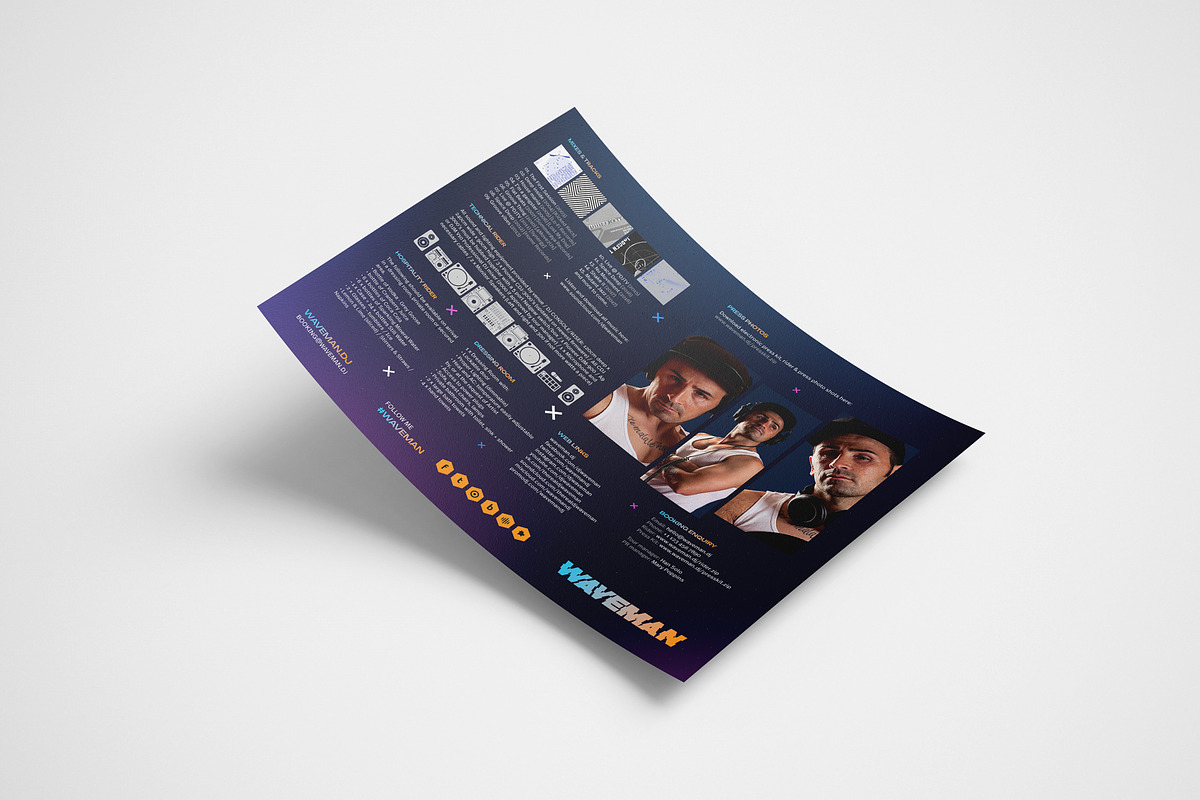 DJ Press Kit & Resume Template, a Resume Template by vinyljunkie (Photo 4 of 4)