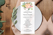 Wedding Program Template Canva, an Invitation Template by ShineOnWedding (Thumbnail 4 of 8)