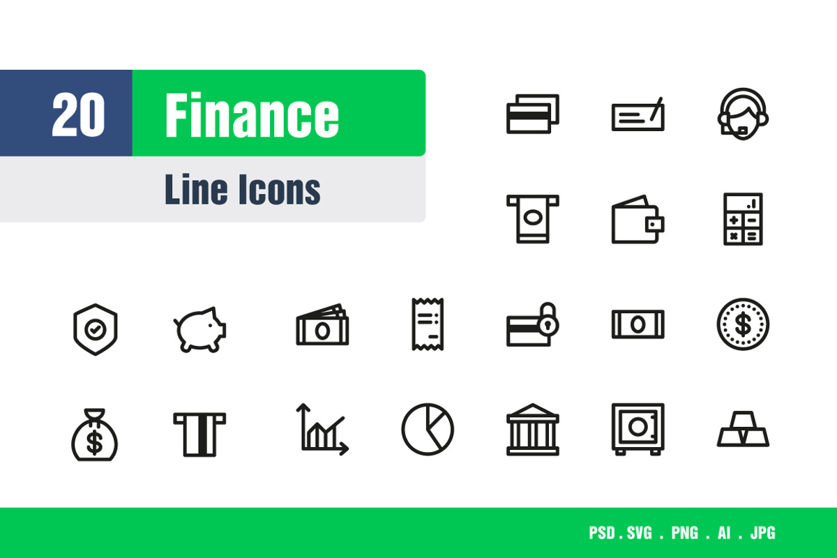 Finance Icons, an Icon by Sooodesign