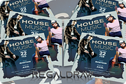 House Music Flyer, a Flyer Template by regalDRAW (Thumbnail 3 of 4)