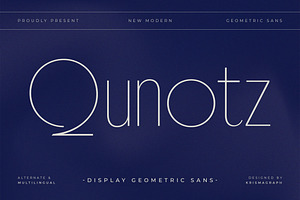 Qunotz | Display Sans