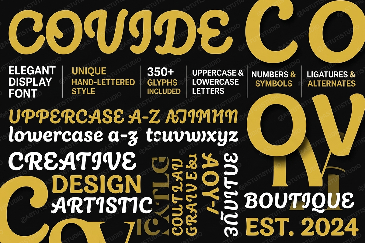 Covide | Elegant Serif & Luxury Disp, a Serif Font by Astuti Studio (Photo 1 of 25)