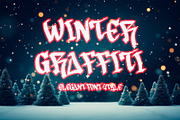 Winter Graffiti, a Blackletter Font by Yoga Letter (Thumbnail 1 of 5)