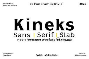 Kineks | Neo-Grotesque Typeface