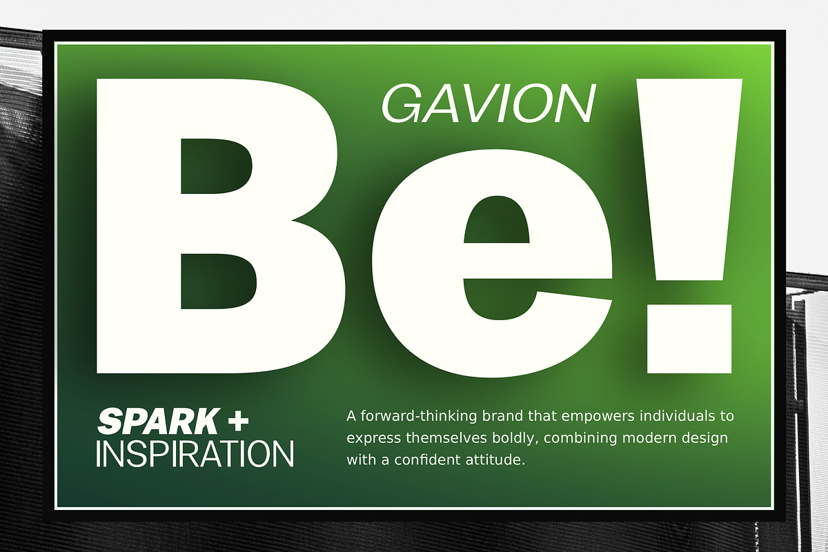 Gavion - 55 Font, a Sans Serif Font by MjStudio31 (Photo 12 of 16)