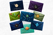 Magic Fantasy Envelopes Cliparts, an Object Illustration by ThatsDesignArt (Thumbnail 8 of 10)