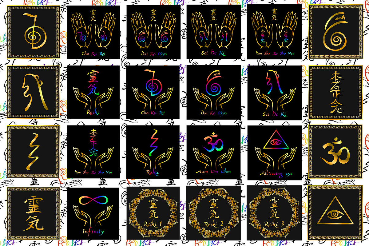 Reiki healing signs, self-healing, an Illustration by Grigaola.Art (Photo 7 of 15)