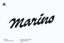 Marino; Brush Script Display Font