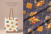 Thanksgiving Watercolor Clipart, a Seasonal Illustration by AnitaPol (Thumbnail 11 of 17)