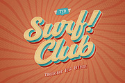 Retro Surf Text Effects, a Branding & Logo Template by Andrew Skoch Design (Thumbnail 8 of 9)
