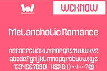Melancholic Romance font