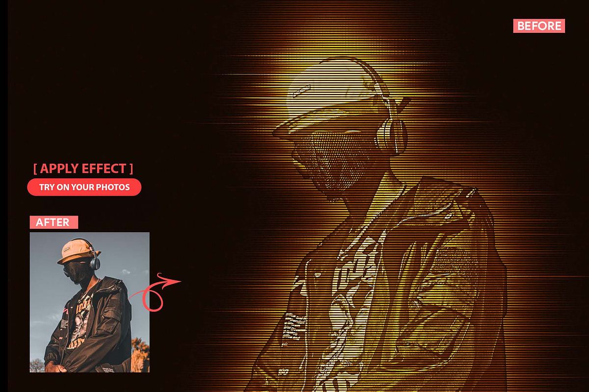 Hologram Gothic Photoshop Action, an Action Add-On by MRI STUDIO (Photo 8 of 16)