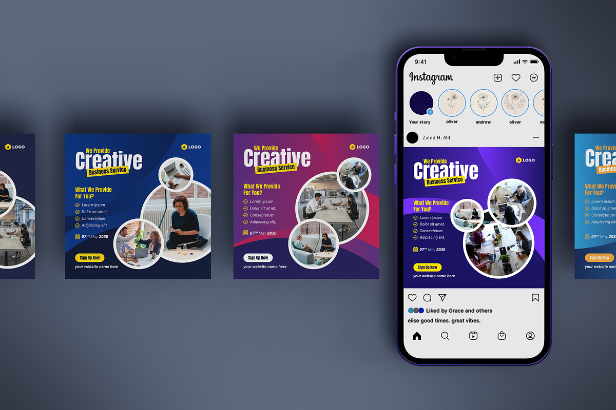 Social Media Cover Post Template Set, a Social Media Template by zahidhossainalif (Photo 4 of 13)