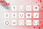 150 Hand Drawn Elements -Wedding-, a Decorative Illustration by Michael Rayback Design (Thumbnail 5 of 11)