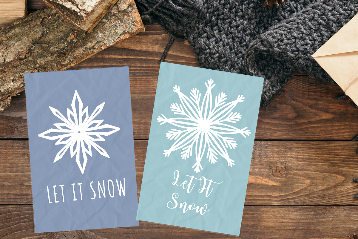 Snowflake Procreate Stamp Brushes, a Brush Add-On by HalieKStudio (Photo 7 of 9)