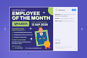 Employee Award Flyer Set, a Flyer Template by SquidPixey (Thumbnail 4 of 6)
