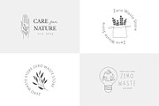 Eco Logo Templates - Zero Waste, a Branding & Logo Template by Katya_lu (Thumbnail 2 of 11)