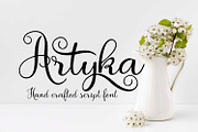 Artyka, a Script Font by Digital Typeface Studio (Thumbnail 1 of 9)