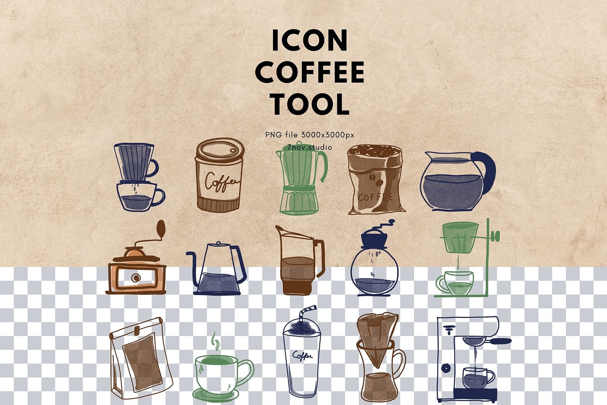 Icon Coffee Tool, an Outline Icon by 7nov.studio (Photo 3 of 3)