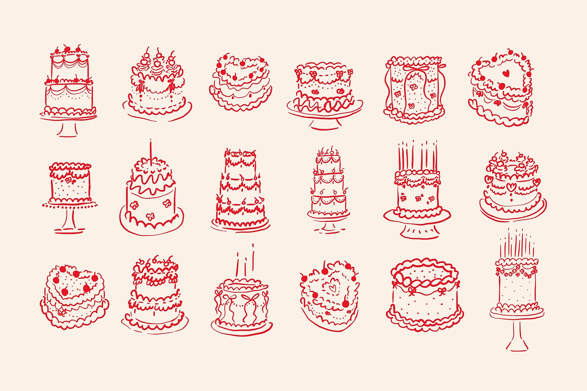 Vintage Lambeth Cakes & Frames, an Object Graphic by PaperJamLab (Photo 4 of 11)
