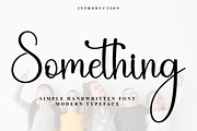 Something, a Handwritten Font by FreshTypeINK (Thumbnail 1 of 7)