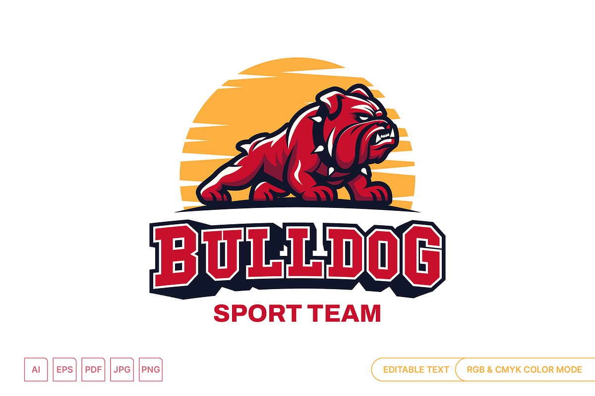 Bulldog Sport Logo, a Branding & Logo Template by muhisya (Photo 2 of 2)