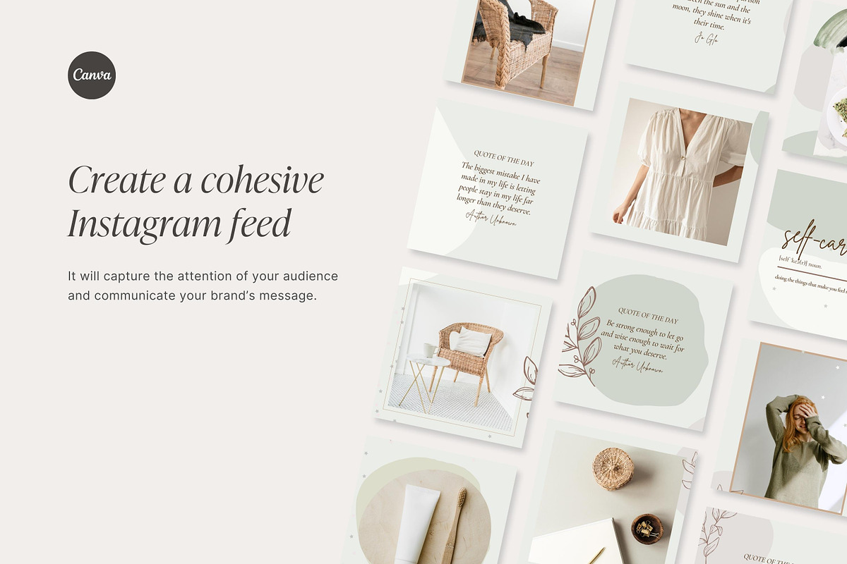 Canva Instagram Puzzle template, a Social Media Template by ...
