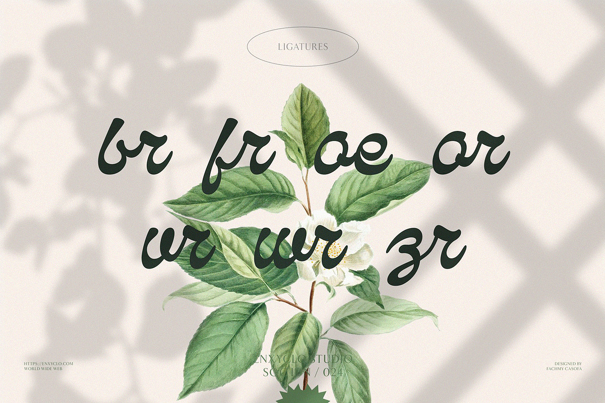 NCL Qanproy Woldriug, a Script Font by Enxyclo Studio (Photo 18 of 19)